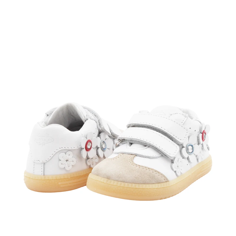BALDUCCI - Sneakers bianca con fiori - csp6105e