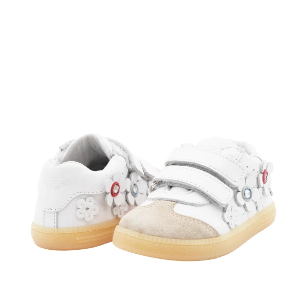 BALDUCCI - Sneakers bianca con fiori - csp6105e