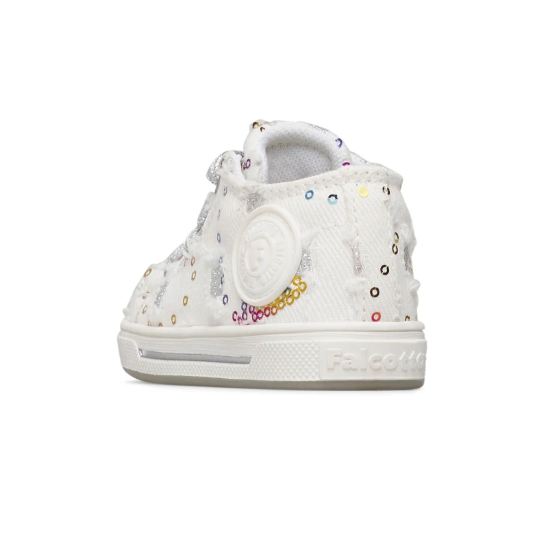 FALCOTTO - Sneakers bianca con paillettes - 0012019053-37-2n86-