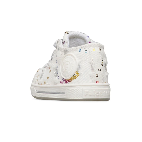 FALCOTTO - Sneakers bianca con paillettes - 0012019053-37-2n86-