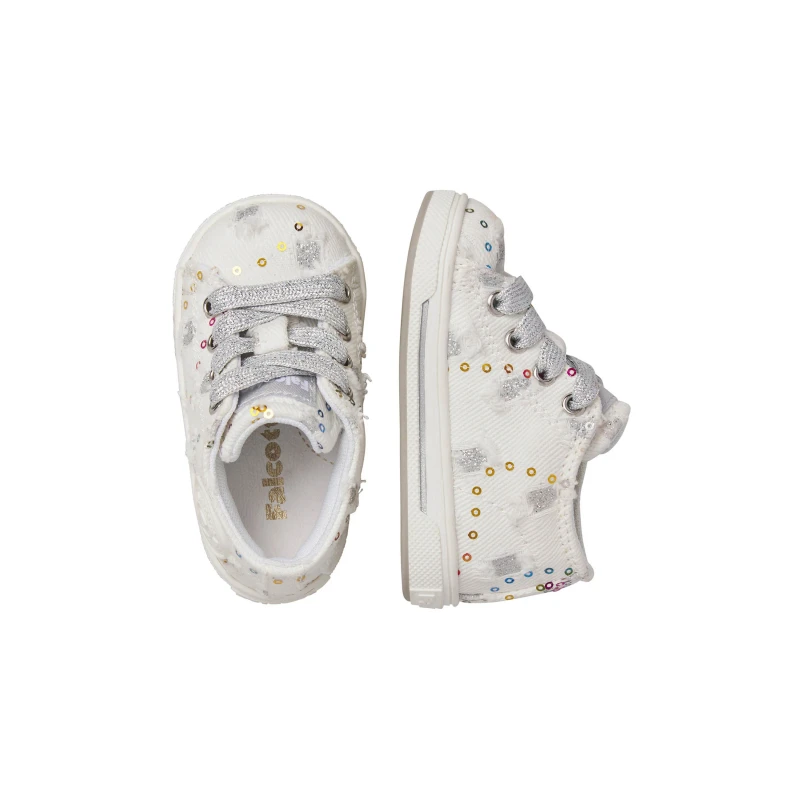 FALCOTTO - Sneakers bianca con paillettes - 0012019053-37-2n86-