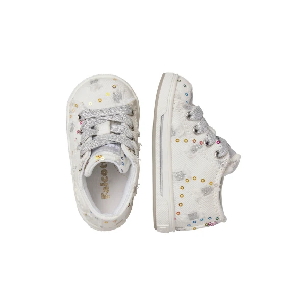FALCOTTO - Sneakers bianca con paillettes - 0012019053-37-2n86-