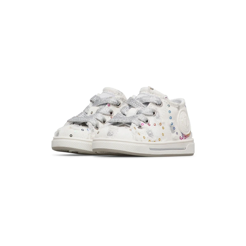 FALCOTTO - Sneakers bianca con paillettes - 0012019053-37-2n86-