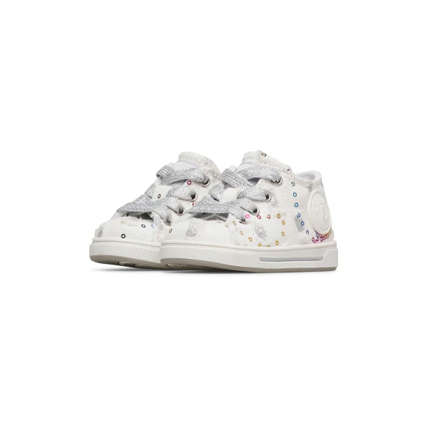 FALCOTTO - Sneakers bianca con paillettes - 0012019053-37-2n86-