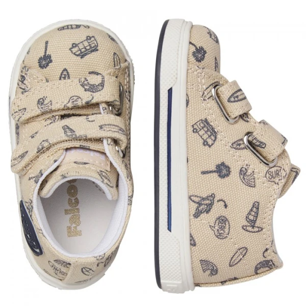 FALCOTTO - Sneakers beige con velcro - 0012019051.33.1e45