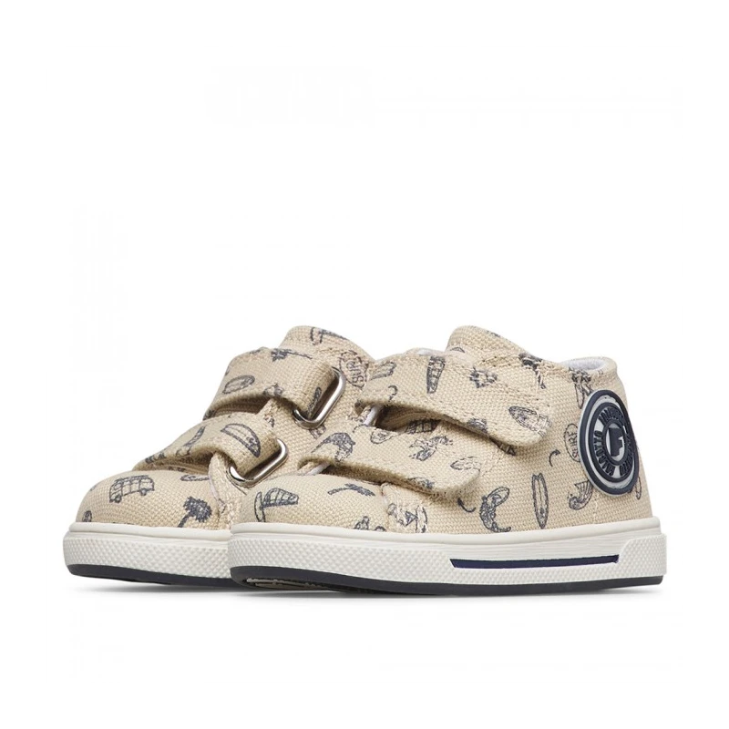 FALCOTTO - Sneakers beige con velcro - 0012019051.33.1e45