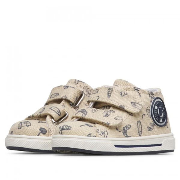 FALCOTTO - Sneakers beige con velcro - 0012019051.33.1e45
