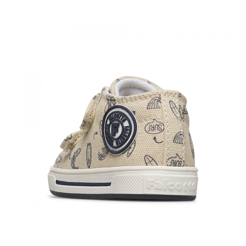 FALCOTTO - Sneakers beige con velcro - 0012019051.33.1e45