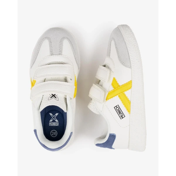 MUNICH - Smeakers bianca con velcro - 8032016