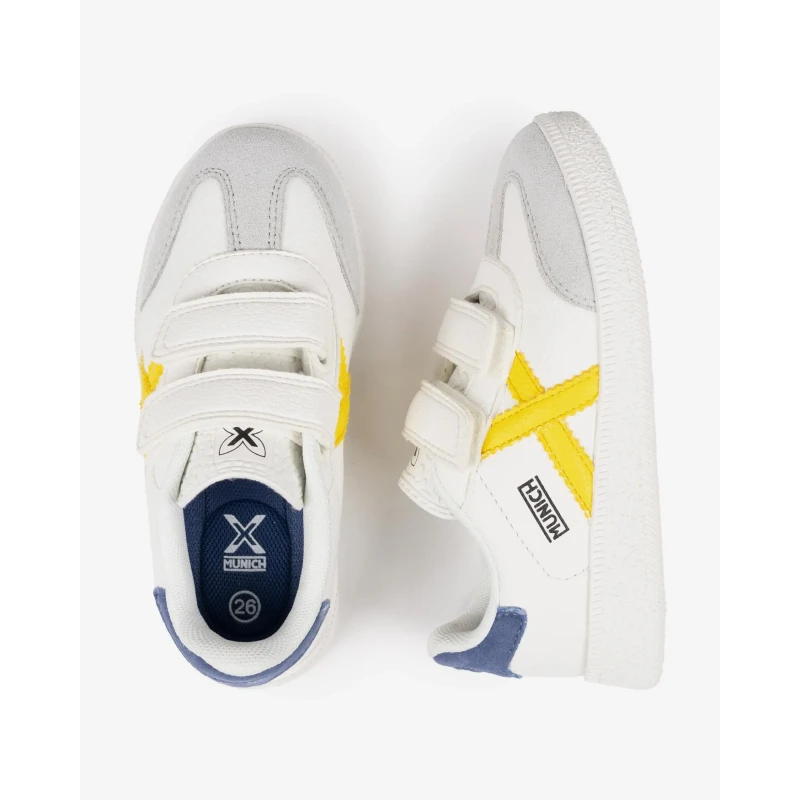 MUNICH - Smeakers bianca con velcro - 8034016