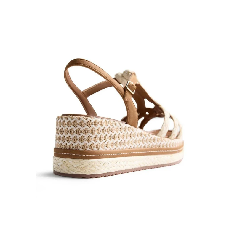 GIOSEPPO - Sandalo beige in raffia - 78112