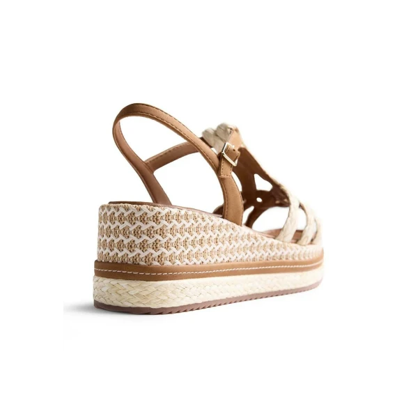 GIOSEPPO - Sandalo beige in raffia - 78112