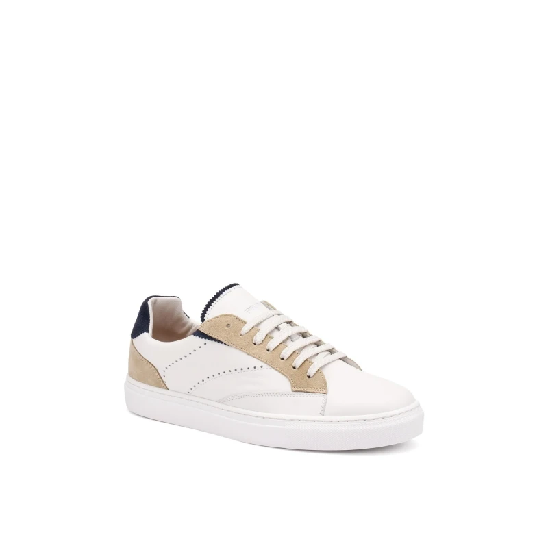 FRAU - Sneakers bianca e beige in pelle - 29m2