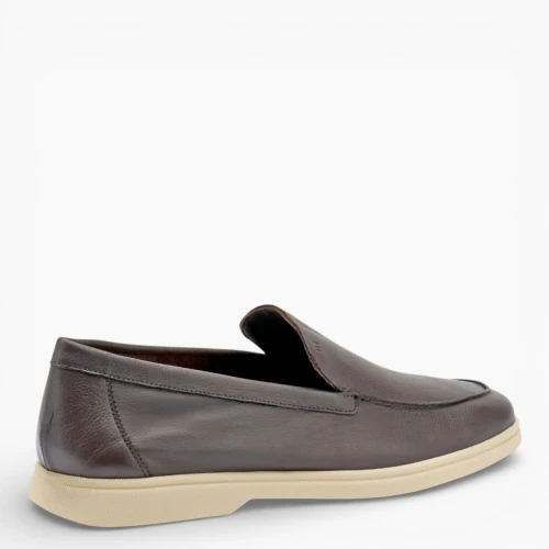 FRAU - Mocassino marrone in pelle -  2