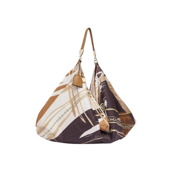 LIU JO - Borsa foulard fantasia cammello - aa6194t2745