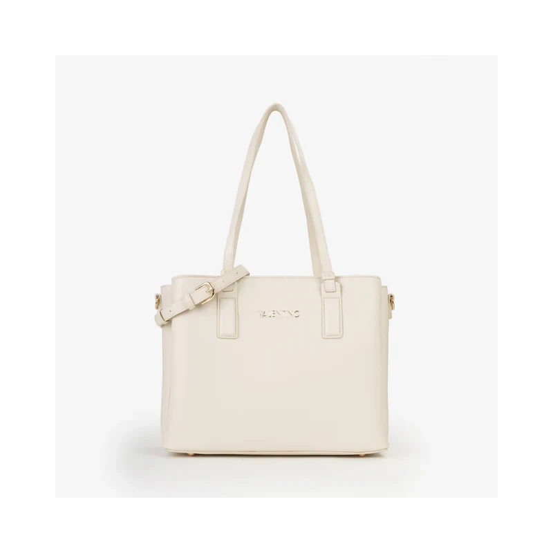 VALENTINO - Borsa beige shopping con logo - vbs9og01