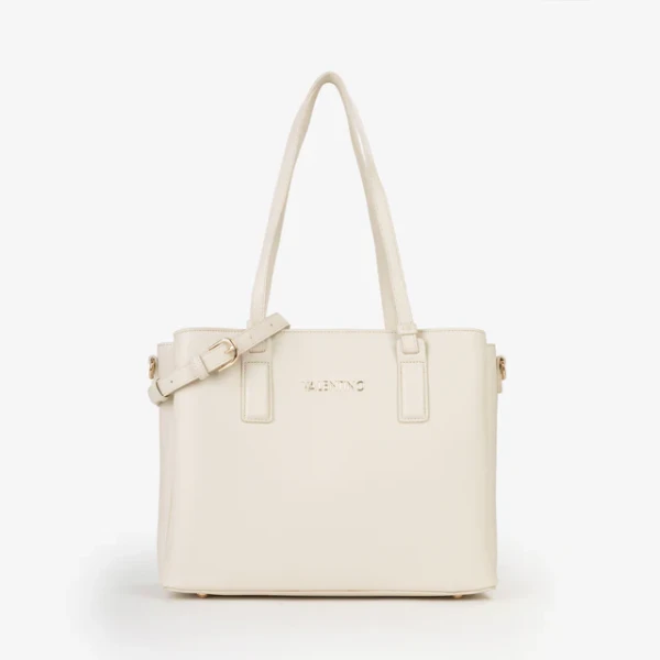 VALENTINO - Borsa beige shopping con logo - vbs9og01