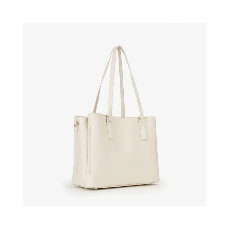 VALENTINO - Borsa beige shopping con logo - vbs9og01