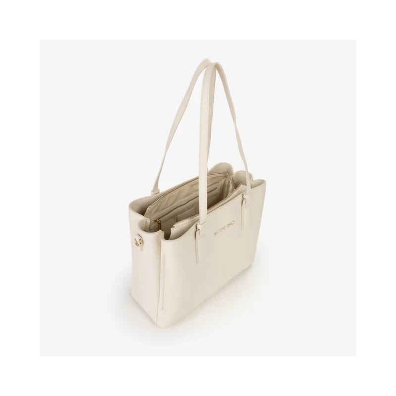 VALENTINO - Borsa beige shopping con logo - vbs9og01