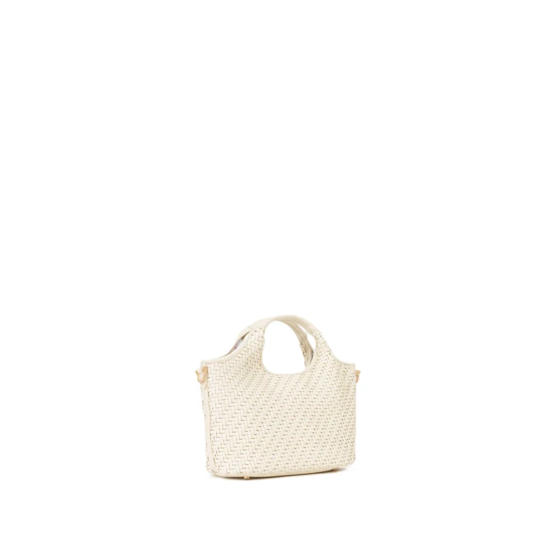 V73 - Borsa beige intrecciata - 73bs9o602