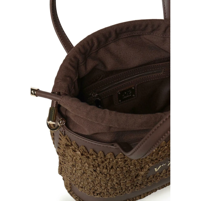 V73 - Borsa marrone in raffia - 73bs9m303