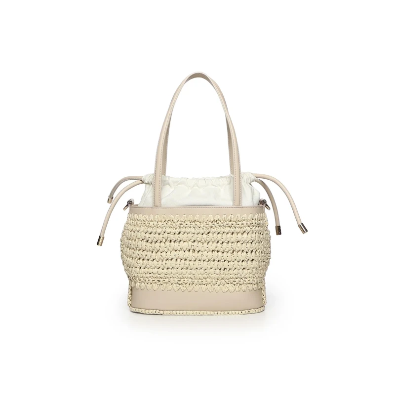 V73 - Borsa beige in raffia - 73bs9m303