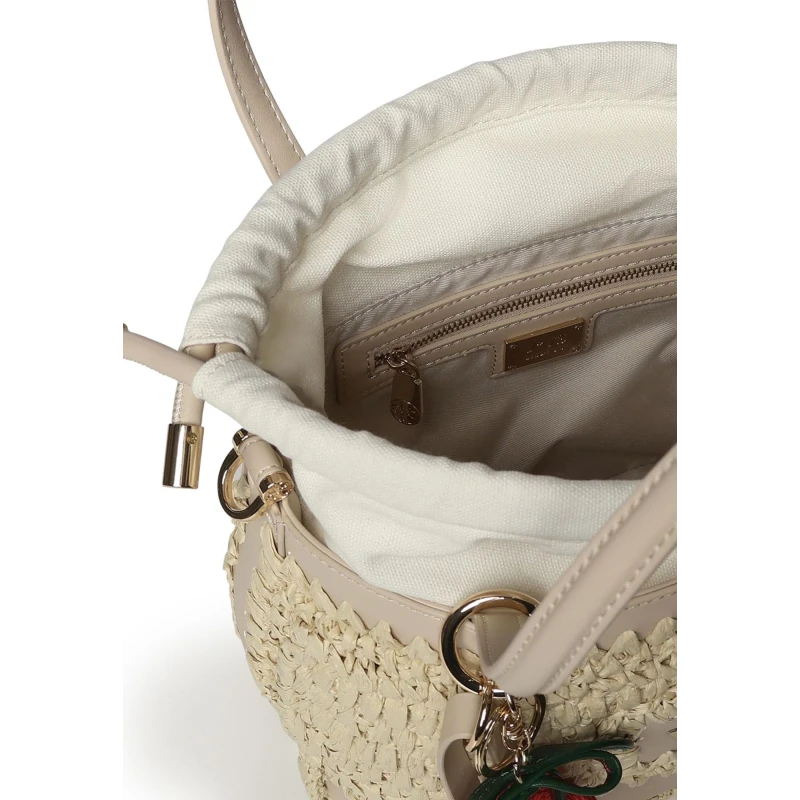 V73 - Borsa beige in raffia - 73bs9m303