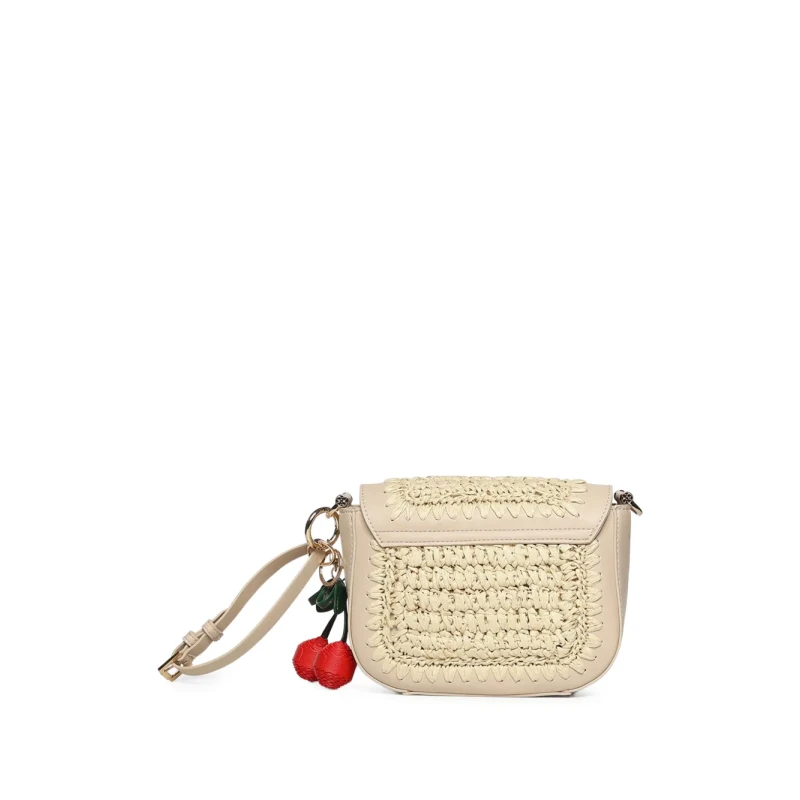 V73 - Borsa beige in raffia - 73bs9m304