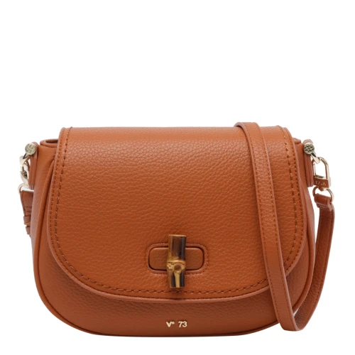 V73 - Borsa cuoio con chiusura bambu' - 73bs9m607