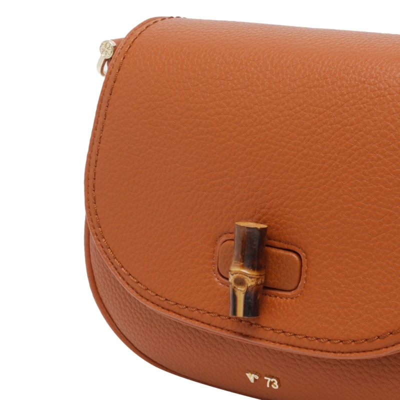 V73 - Borsa cuoio con chiusura bambu' - 73bs9m607