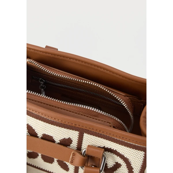 VALENTINO - Borsa beige e cuoio in tessuto - vbs9xf04