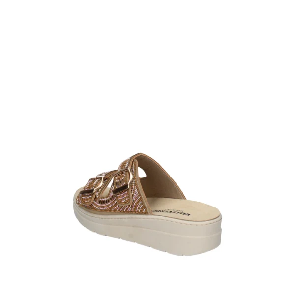 VALLEVERDE - Ciabatta bronzo con strass - 55603