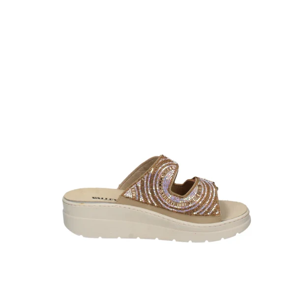 VALLEVERDE - Ciabatta bronzo con strass - 55603