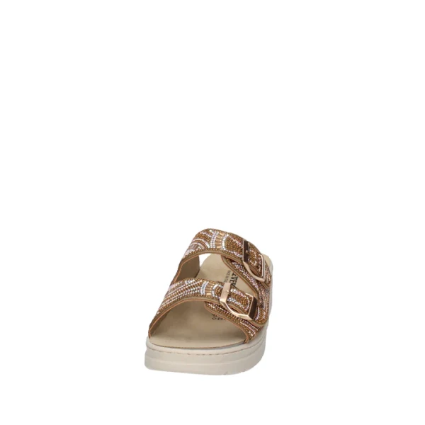VALLEVERDE - Ciabatta bronzo con strass - 55603