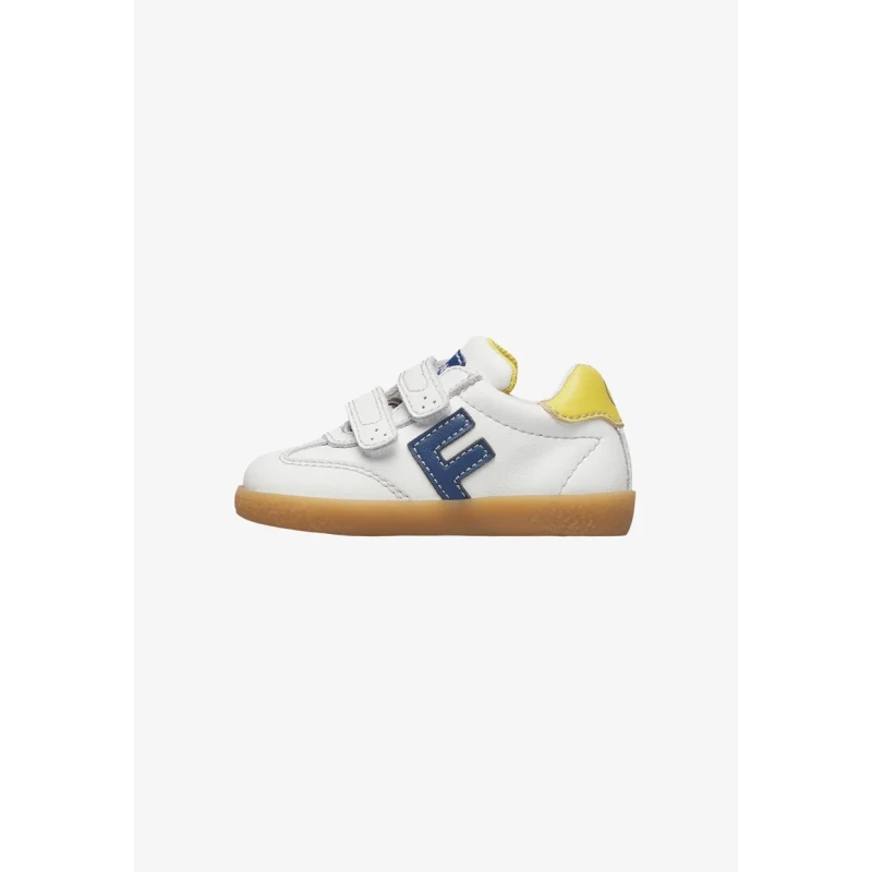 FALCOTTO - Sneakers bianca e blu con velcro - 0012019880.03.1n06