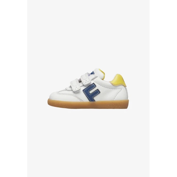 FALCOTTO - Sneakers bianca e blu con velcro - 0012019880.03.1n06