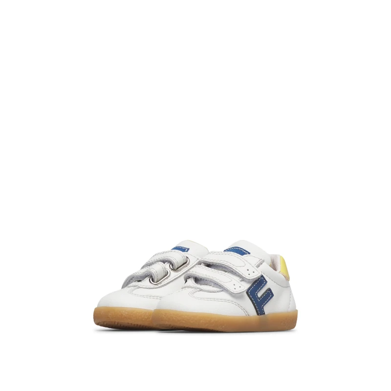 FALCOTTO - Sneakers bianca e blu con velcro - 0012019880.03.1n06