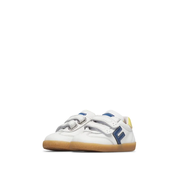 FALCOTTO - Sneakers bianca e blu con velcro - 0012019880.03.1n06