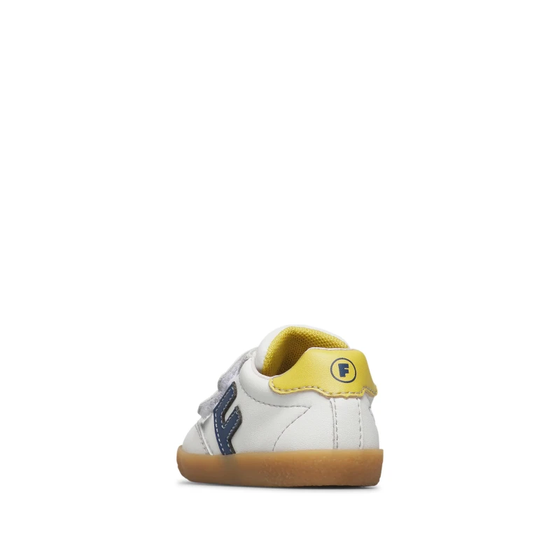 FALCOTTO - Sneakers bianca e blu con velcro - 0012019880.03.1n06