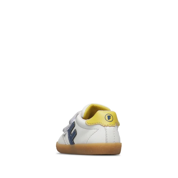FALCOTTO - Sneakers bianca e blu con velcro - 0012019880.03.1n06