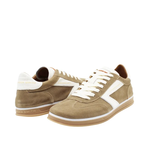 ALEXANDER SMITH - Sneakers beige e bianca in camoscio - tmm3350 2