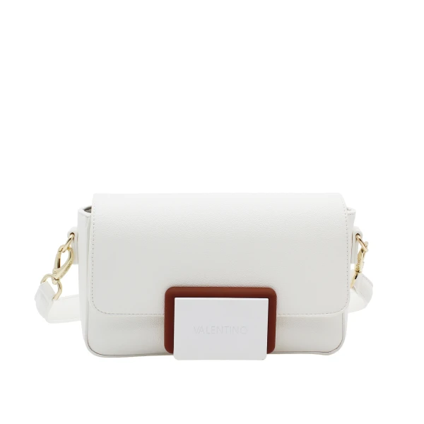 VALENTINO - Borsa bianca con riporto cuoio - vbs9oc09