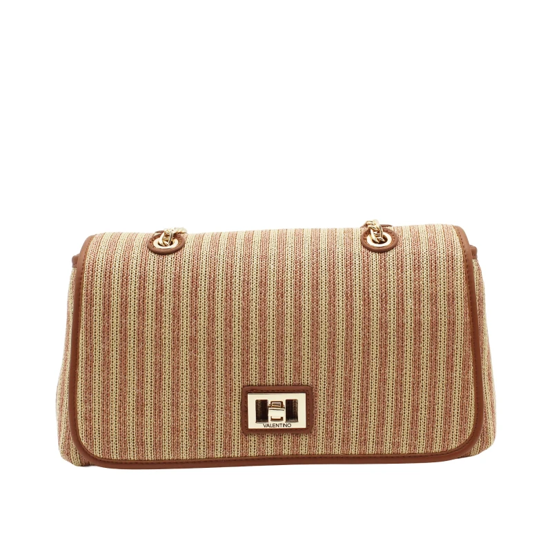 VALENTINO - Borsa beige e cuoio in tessuto - vbs9pu09