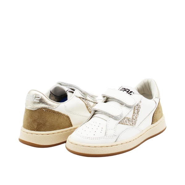 2B12 - Sneakers bianca e oro - miniplay-173