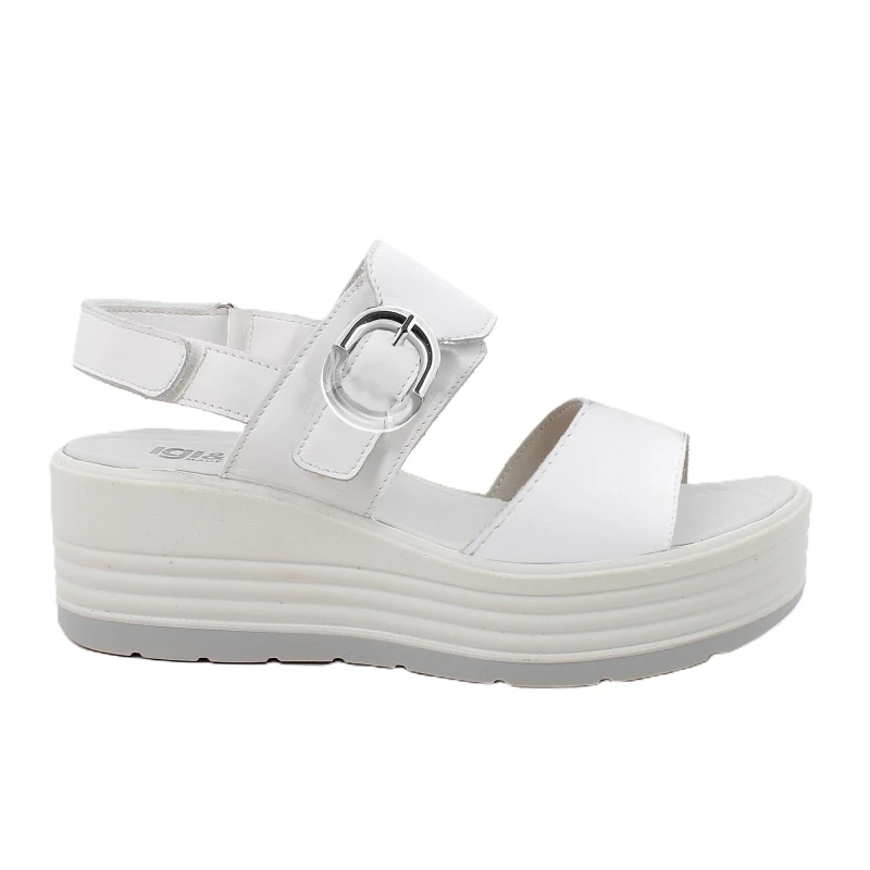 IGI&CO - Sandalo bianco con zeppa - 1164533