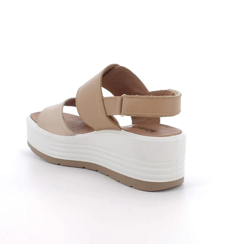 IGI&CO - Sandalo cuoio e bronzo con zeppa - 1164511