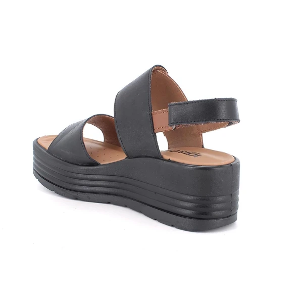 IGI&CO - Sandalo nero e marrone con zeppa - 1164577