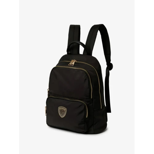 BLAUER - Zaino nero con logo strass - s6freya01/twe