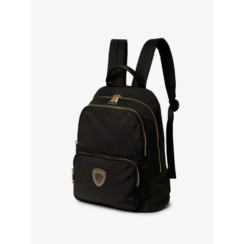 BLAUER - Zaino nero con logo strass - s6freya01/twe