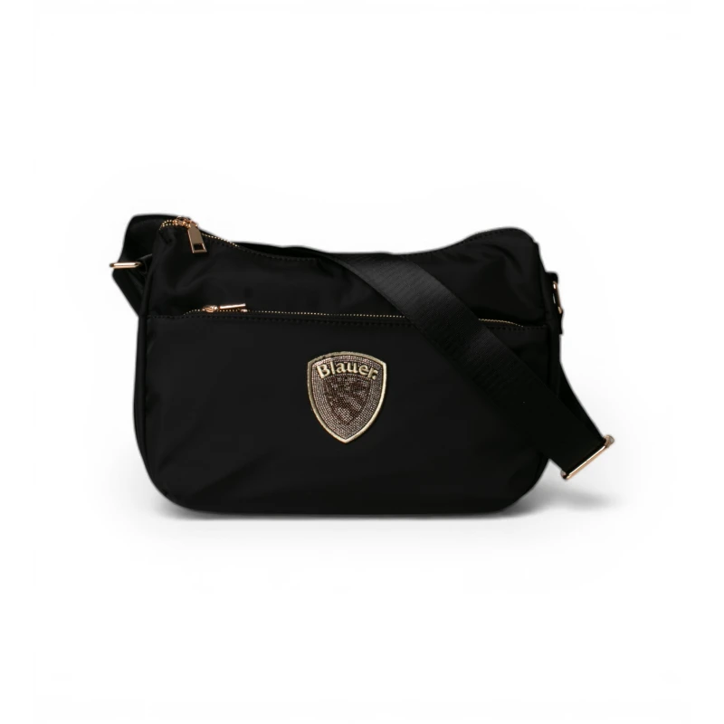 BLAUER - Borsa nera con tasca - s6poe01/twe